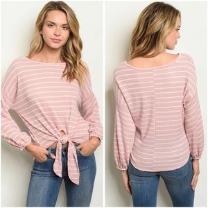 Striped Bottom Tie Top